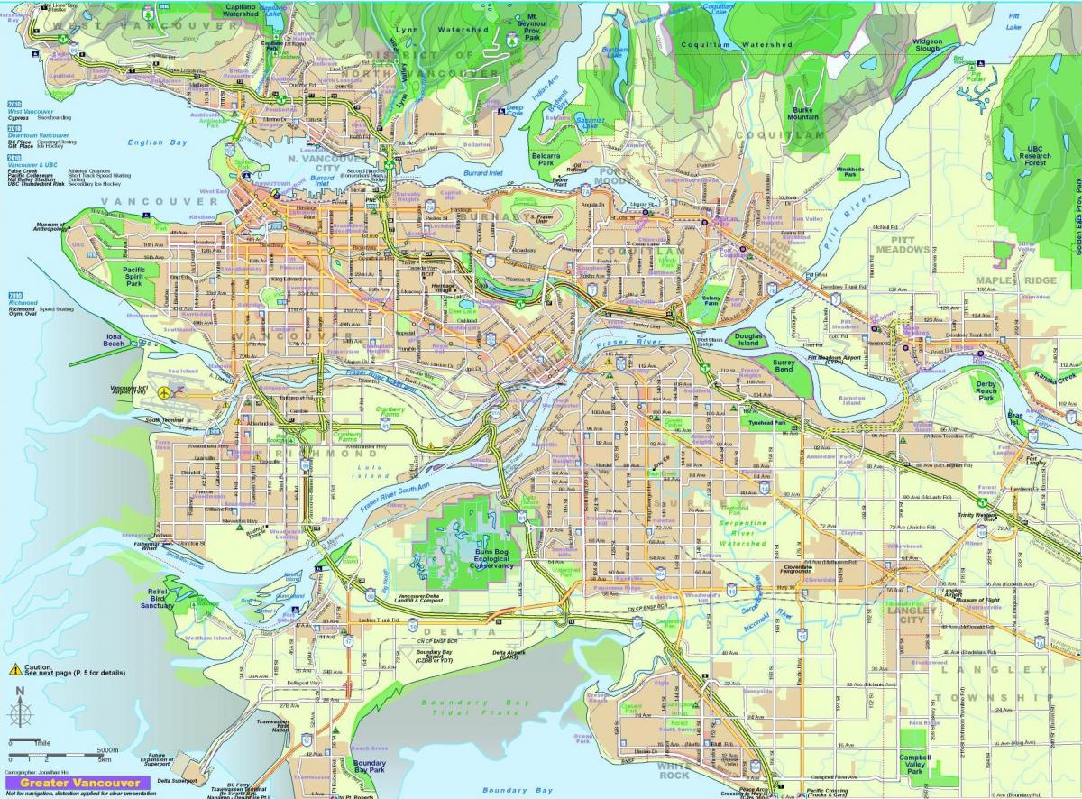 नक्शे के महान वैंकूवर