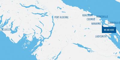 नक्शे के coombs वैंकूवर द्वीप 