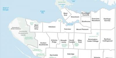वैंकूवर अचल संपत्ति का नक्शा