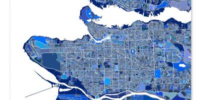 नक्शा वैंकूवर के कला