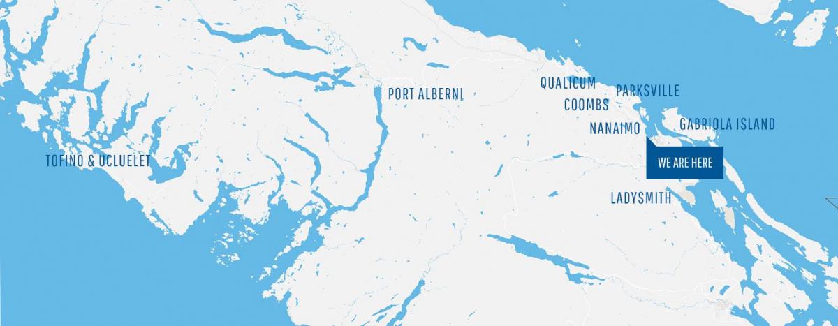 नक्शे के coombs वैंकूवर द्वीप 