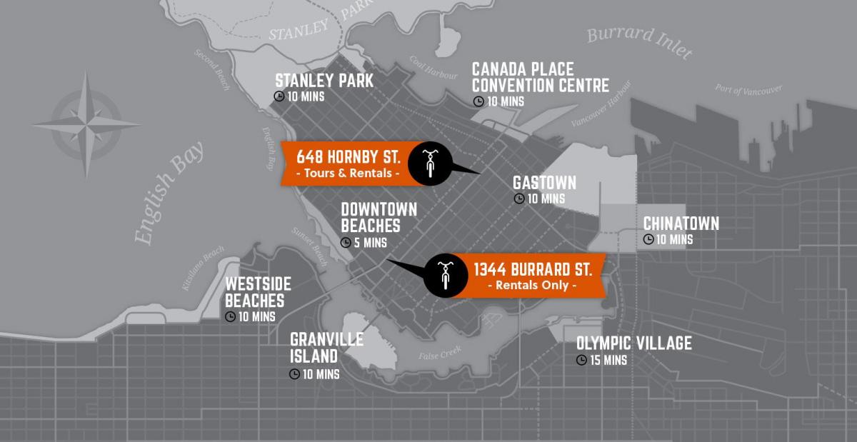 नक्शे के चक्र और वैंकूवर द्वीप गाइड