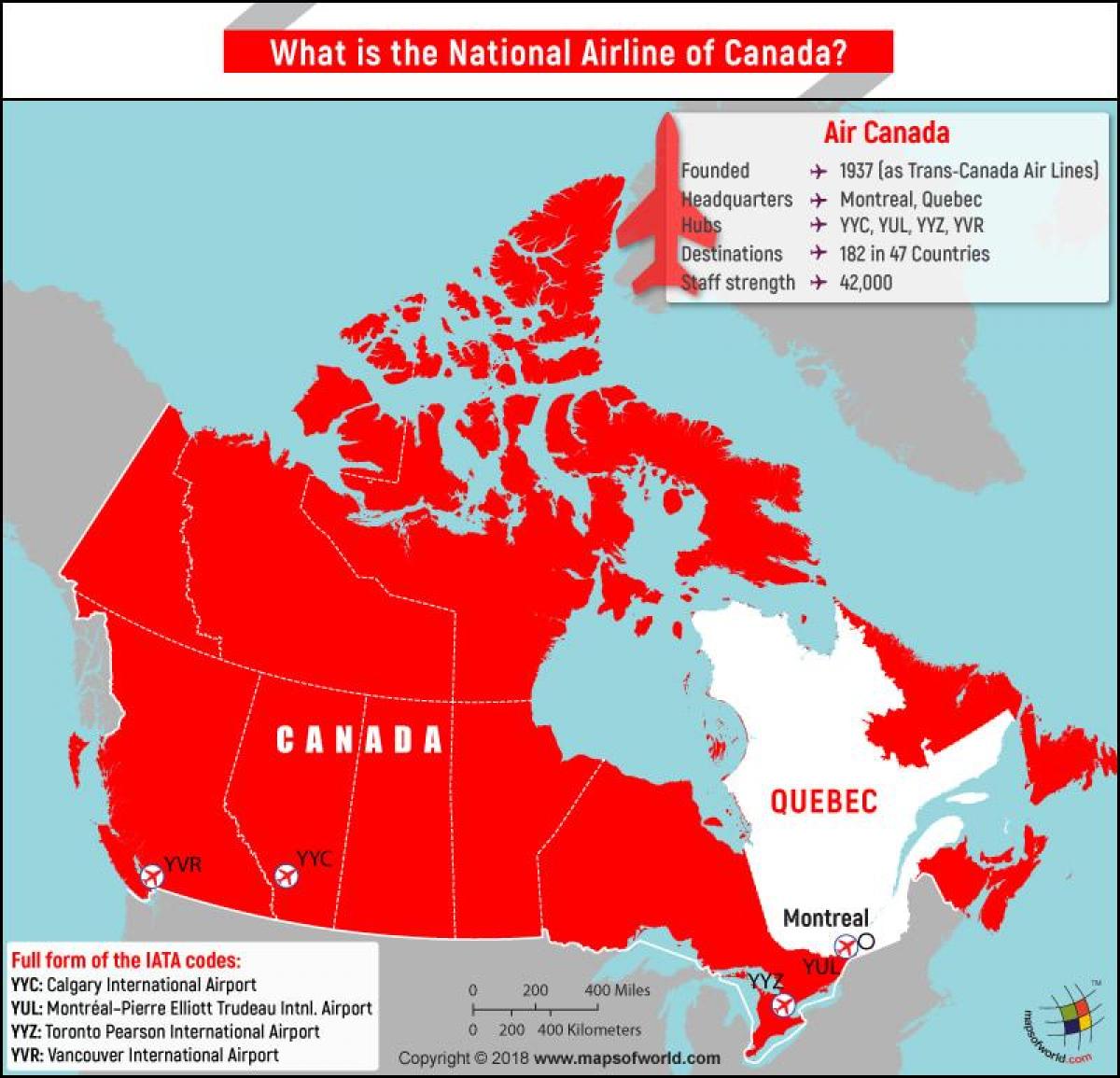 नक्शे के वैंकूवर हवाई अड्डे के एयर कनाडा