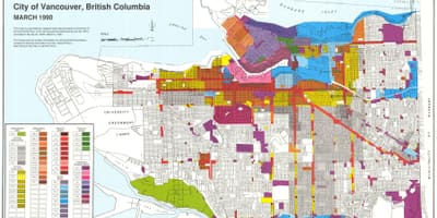 पश्चिम वैंकूवर zoning नक्शा