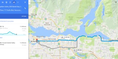 Translink साइकिल चालन के नक्शे