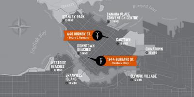 नक्शे के चक्र और वैंकूवर द्वीप गाइड