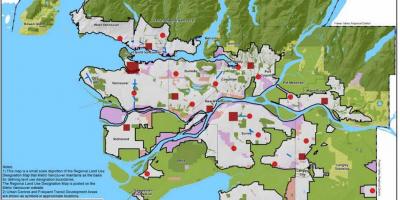 अधिक से अधिक वैंकूवर क्षेत्रीय जिले का नक्शा