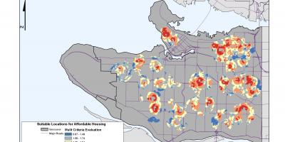 वैंकूवर के शहर जीआईएस मानचित्र