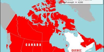 नक्शे के वैंकूवर हवाई अड्डे के एयर कनाडा